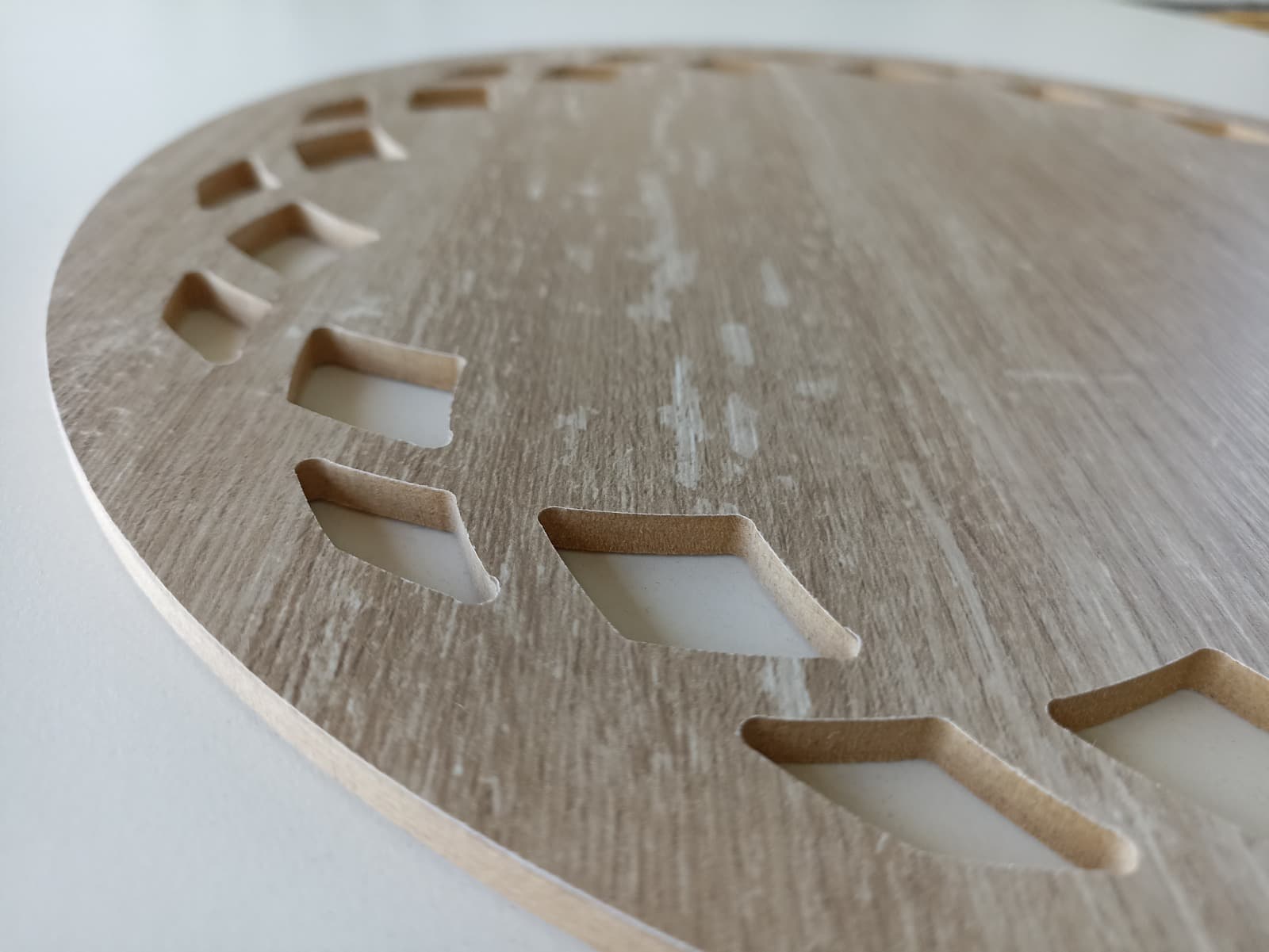 Platos de sitio Rombo madera (Pack de 6)
